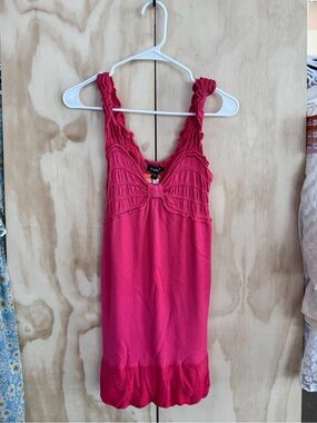 bebe stretch Fuchsia Knit Sleeveless Dress